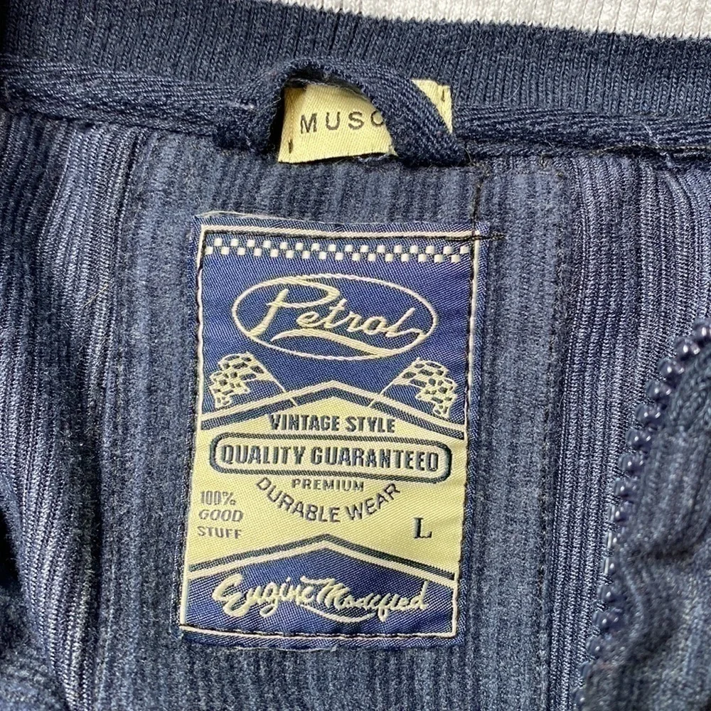 Petrol Precision Engine Muscle Navy Blue Jacket Large